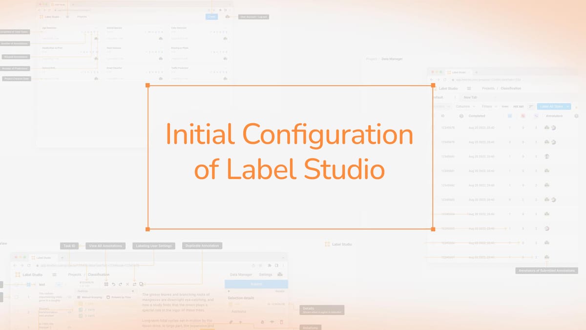 Initial Configuration of Label Studio