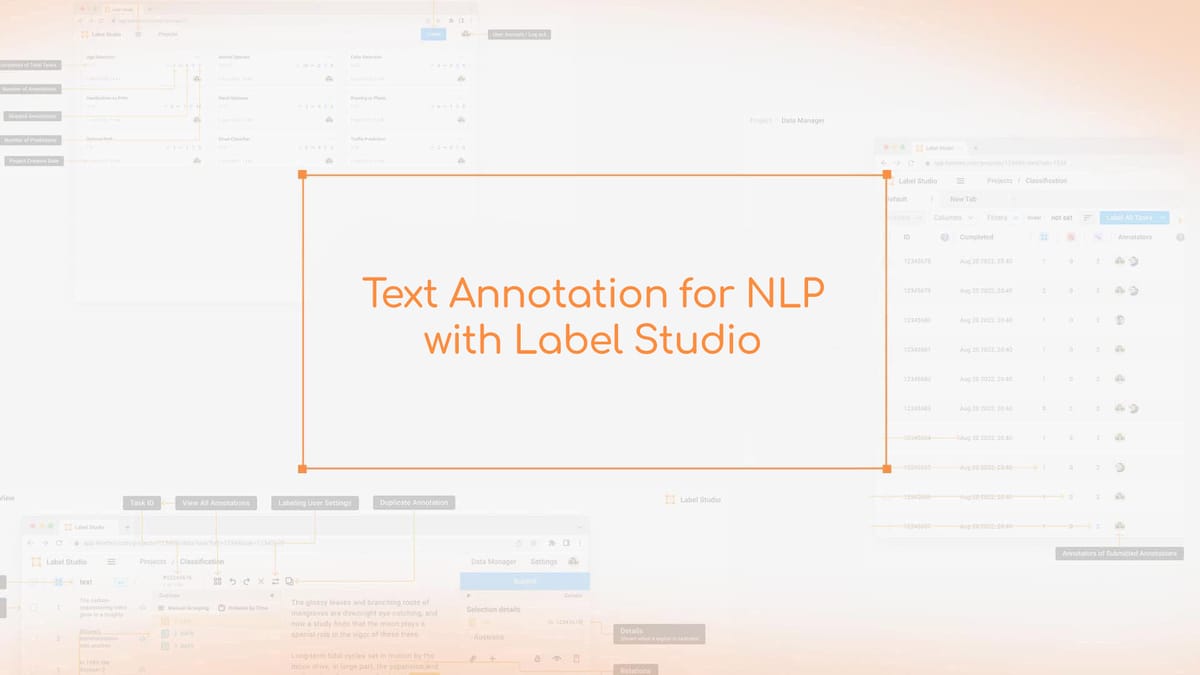 Text Annotation for NLP with Label Studio