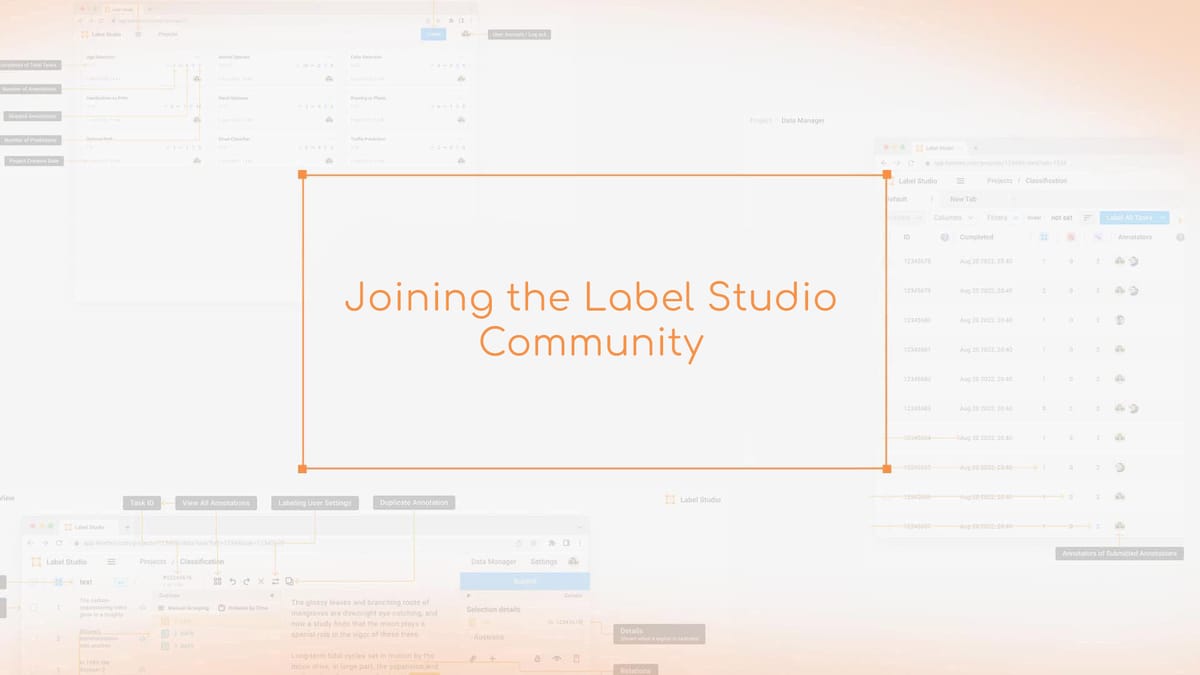 Joining the Label Studio Community