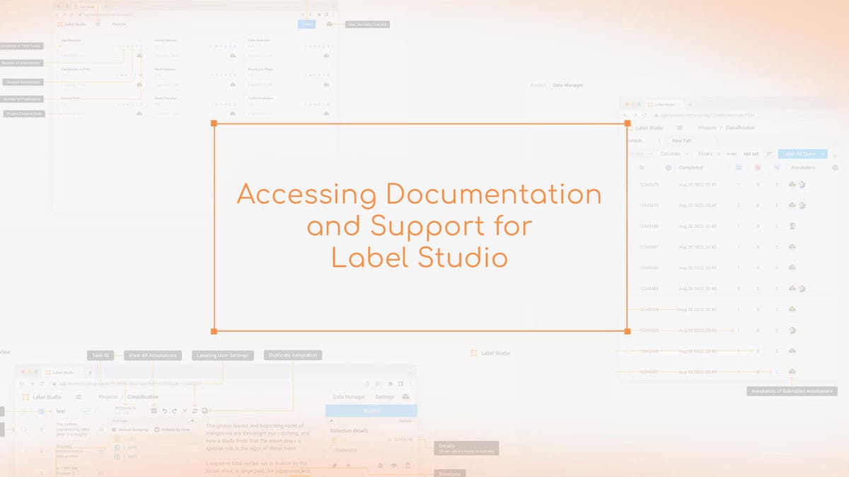 Accessing Documentation and Support for Label Studio